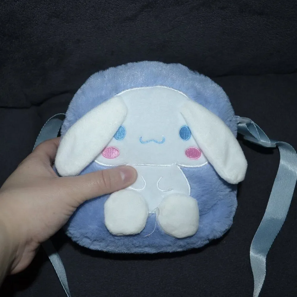 NWOT Cute Blue Plush Mini Crossbody Valentines day Birthday gift Idea Bag